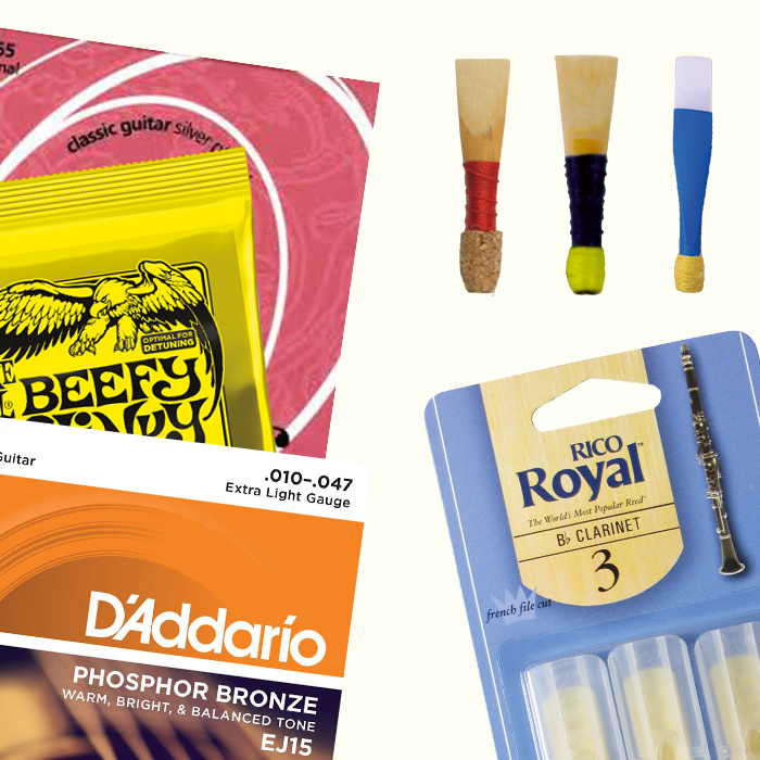 Consumables: Strings, Reeds