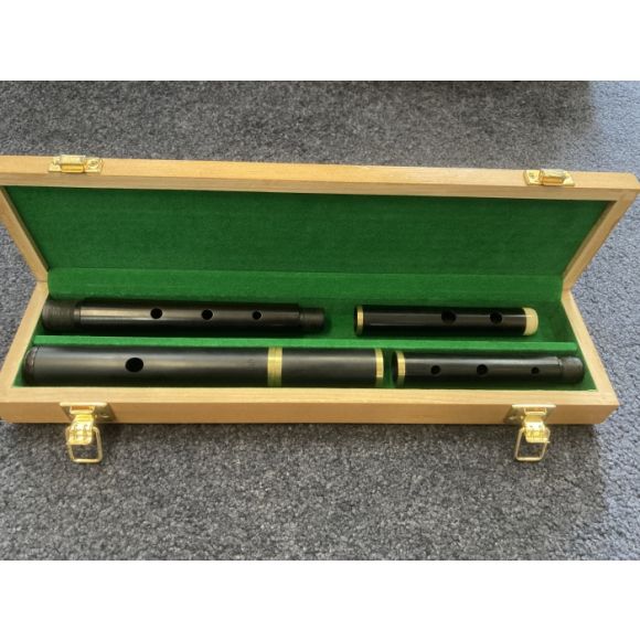 John Rutzen Flute - Polymer head, wooden body in wooden case