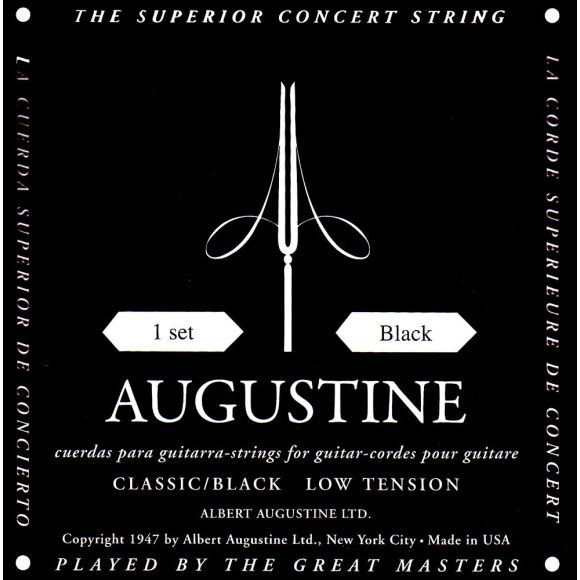 Augustine Black Label Guitar String Set