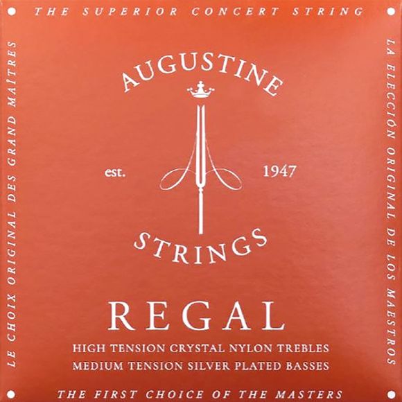 Augustine Regal Classical Guitar Strings, Red