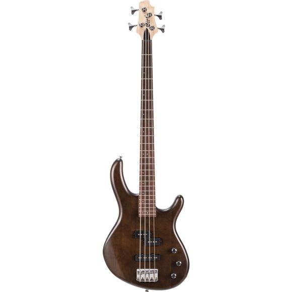 Cort Action PJ OPW PJ Electric Bass Guitar, Walnut