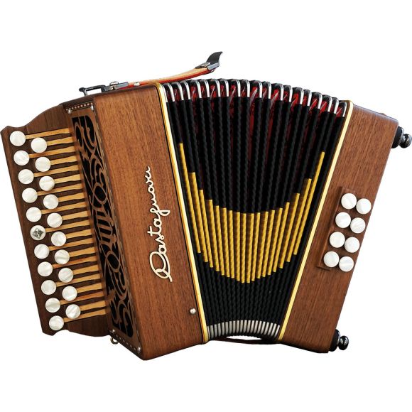 Castagnari Lilly D/G Melodeon, Walnut