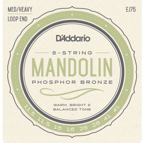 D'Addario EJ75 Phosphor Bronze Mandolin Strin