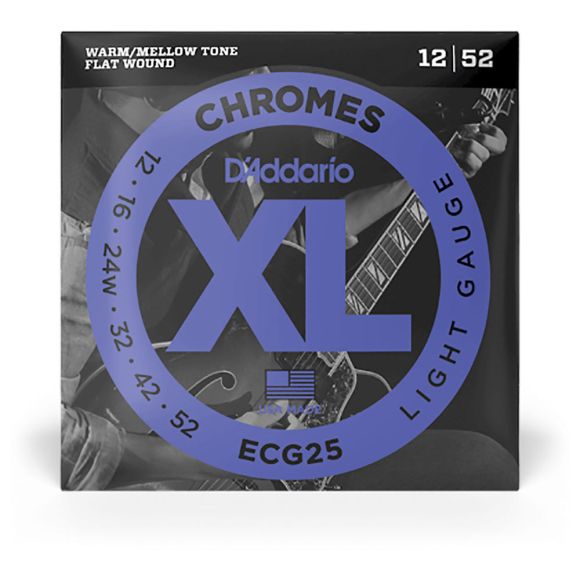 D'Addario ECG25 Chromes Guitar Strings. Light