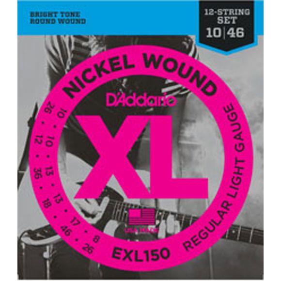 D'Addario EXL150 Electric Guitar Strings, 12str