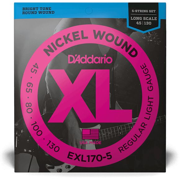 D'Addario EXL170-5 5-String Bass Strings