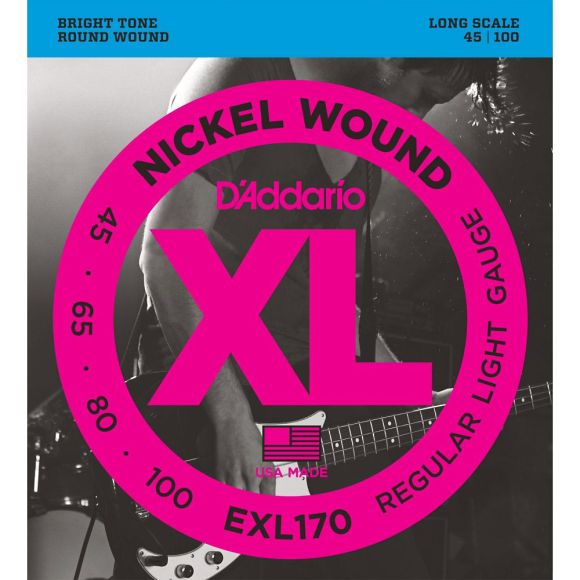 D'Addario EXL170S Electric Bass Strings, Short S