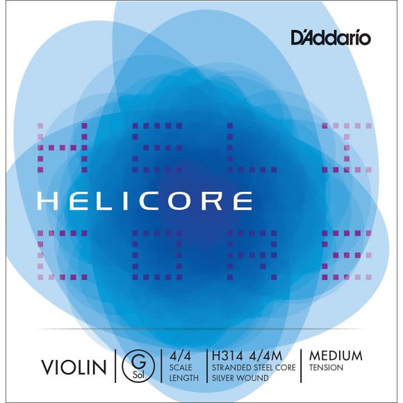 D'Addario H314 4/4M Helicore Violin Single G Str