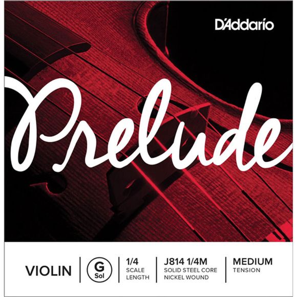 D'Addario J814 4/4M Prelude Violin Single G String