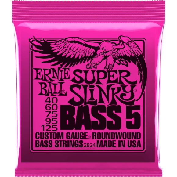 Ernie Ball P02824 Super Slinky 5st Bass Strings