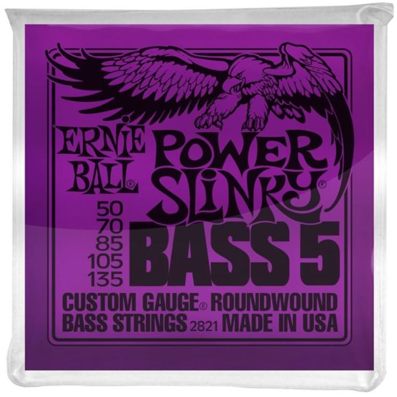 Ernie Ball P02821 Power Slinky 5st Bass Strings