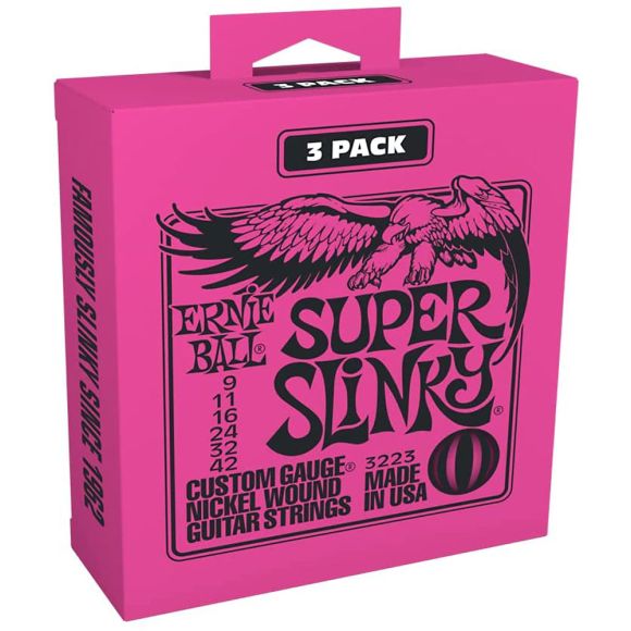 Ernie Ball P03223 Super Slinky Triple Pack