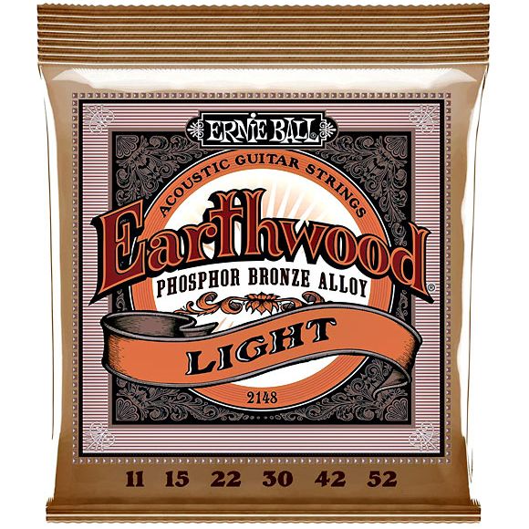 Ernie Ball Earthwood Guitar Strings Bronze, Light