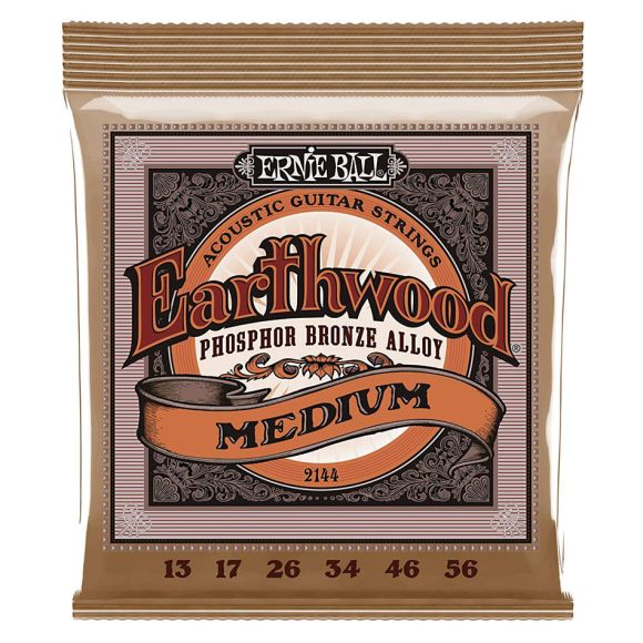 Ernie Ball Earthwood Guitar Strings Bronze, Med/Lig