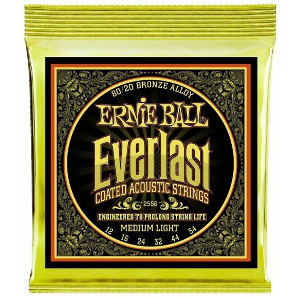 Ernie Ball Everlast 80/20 Guitar Strings, Medium