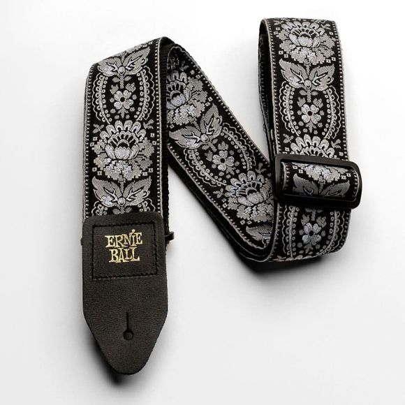 Ernie Ball Classic Jacquard Strap, Silver Orleans