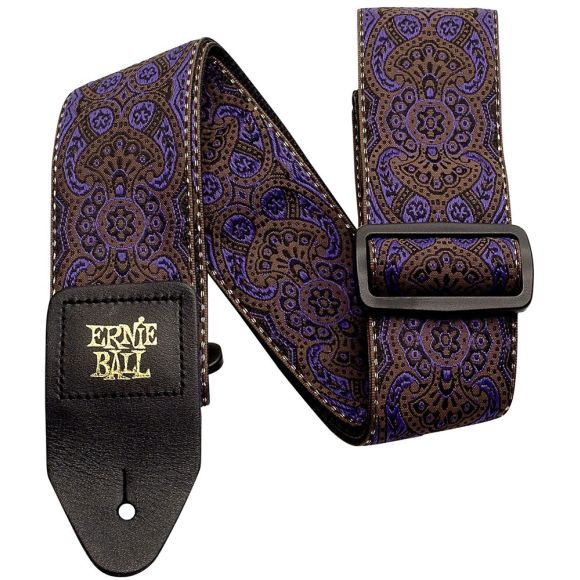 Ernie Ball Classic Jacquard Strap, Purple Paisley