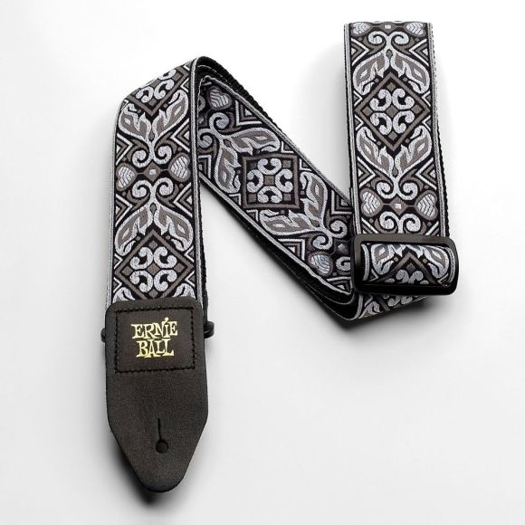 Ernie Ball Classic Jacquard Strap, Tribal Silver