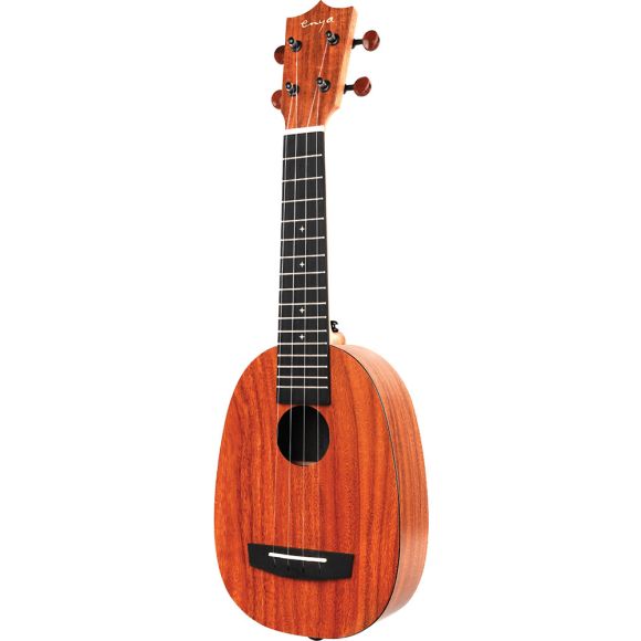 Enya EUP-X1 Pinapple Shape Uke, HPL KOA