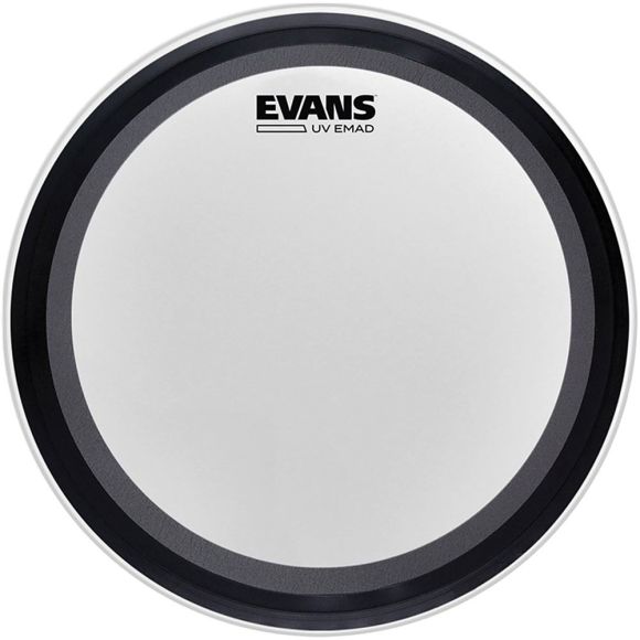 Evans BD20EMADCW Coated White Bass Head, 20inch