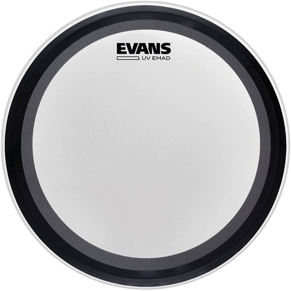 Evans BD22EMADC Coated White Bass Head, 22inch