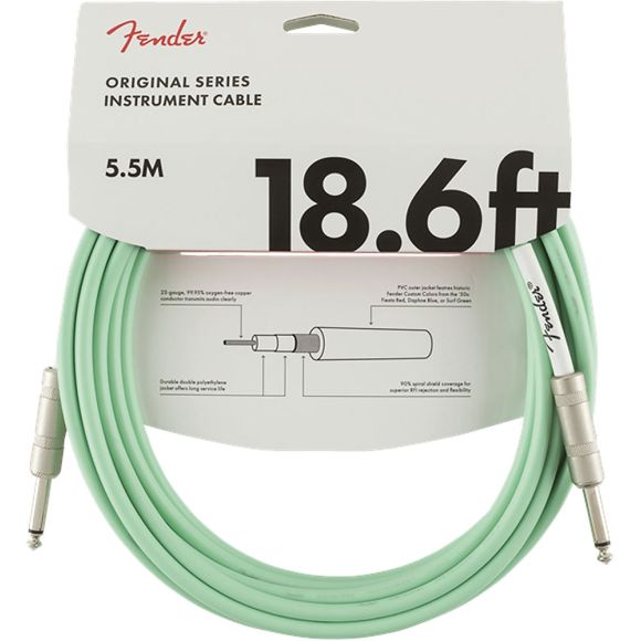 Fender Original Series Inst Cable 18' Surf Green