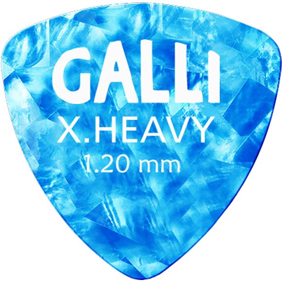 Galli A13-Ex Heavy Celluloid Pick, Triangle. Ex H