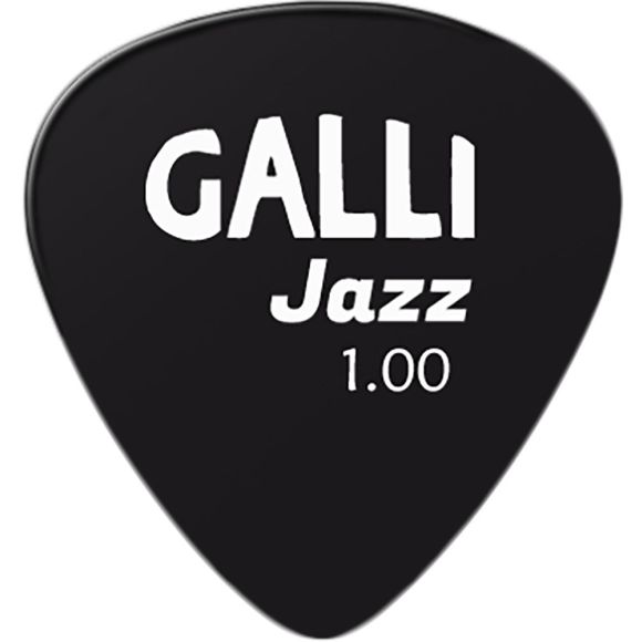 Galli J13B Jazz Pick, Black. 1.00mm