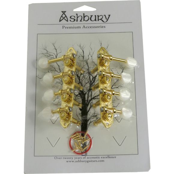 Ashbury AS-2036 F Style Machine Heads, Gold