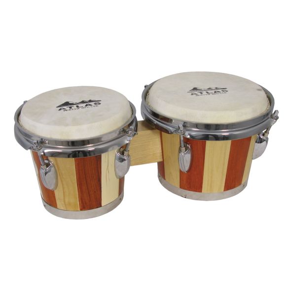 Atlas AP-L100 Tuneable Bongos, Two Tone Wood