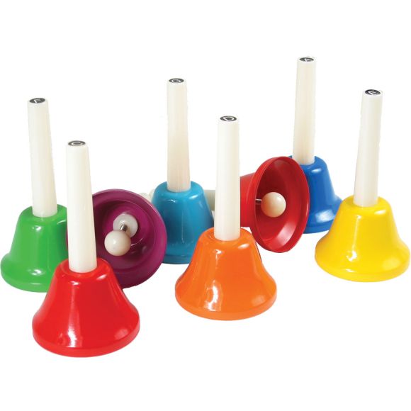 Atlas AP-T100 Coloured Hand Bells, Set of 8