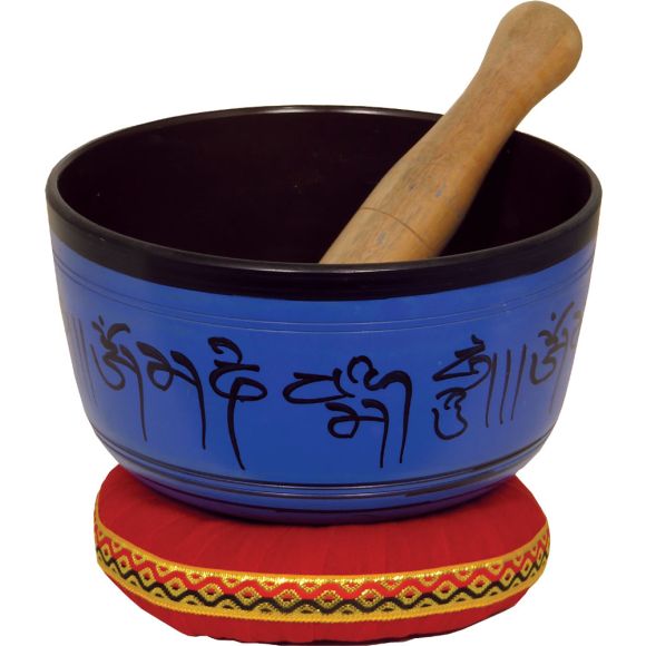 Atlas AP-E508 Singing Bowl, 6.5inch in Blue