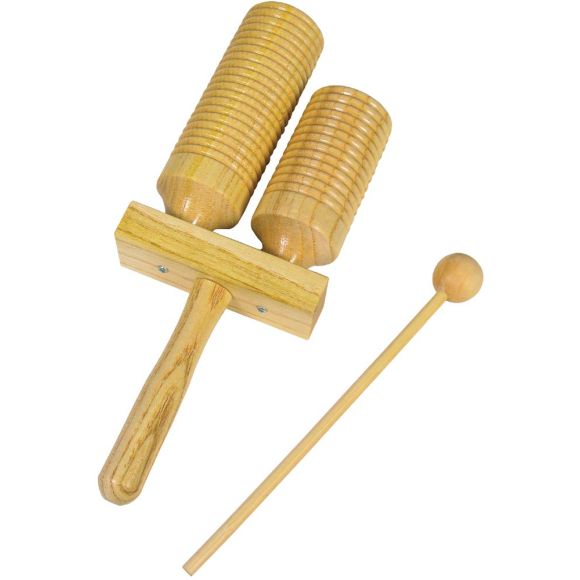Atlas AP-L525 Wooden Agogo Block, 2 Tone