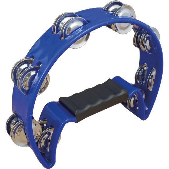 Atlas AP-04B Half Moon Tambourine, Blue