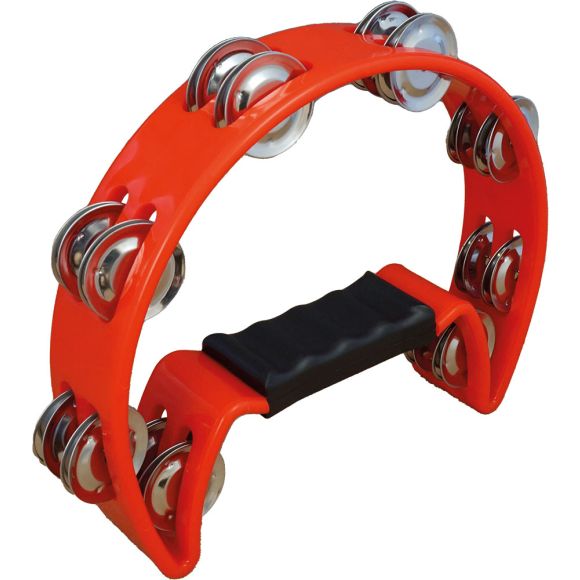 Atlas AP-04R Half Moon Tambourine, Red