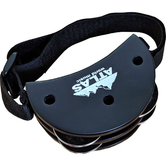 Atlas AP-10K Foot Tambourine, 4 Jingle Pairs