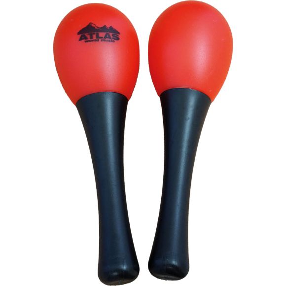 Atlas AP-SE4R Pair of Egg Maracas, Red