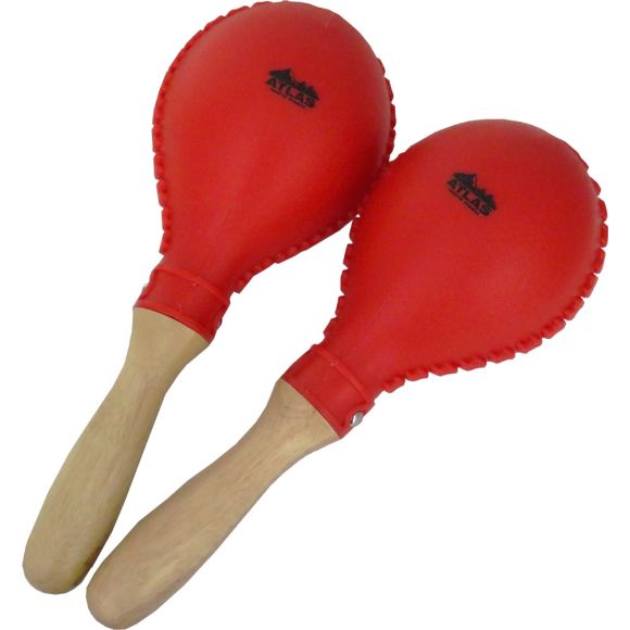 Atlas AP-L620 Plastic Maracas, Red