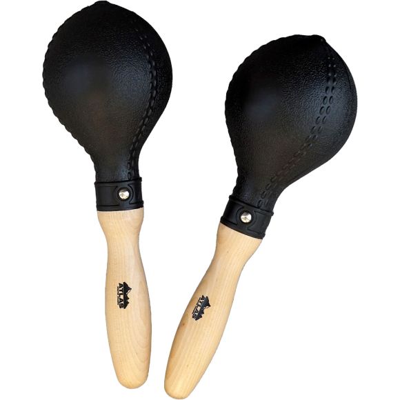 Atlas AP-L622 Plastic Maracas, Black