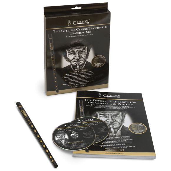 Clarke WTCD High D Whistle Set, Book/CD