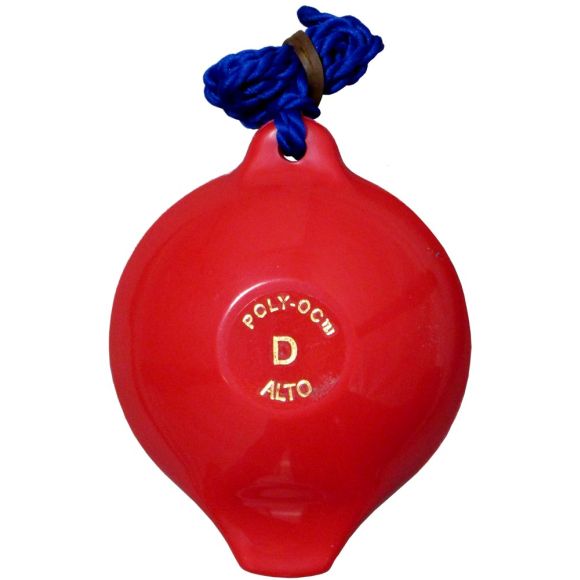 Polyoc 4 Hole Ocarina, Red