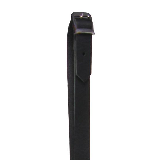 Manifatture MS-102 Leather Mandolin Strap, Black