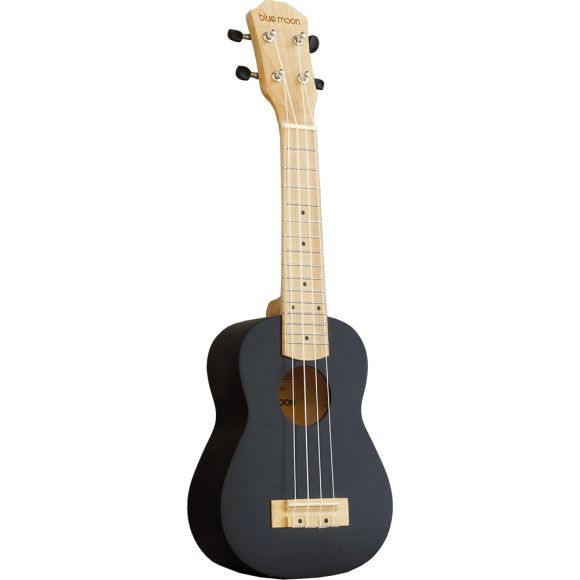 Blue Moon BU-04 Soprano Ukulele, Black