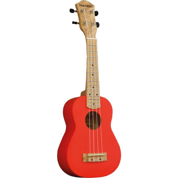 Blue Moon BU-04 Soprano Ukulele, Red