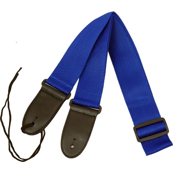 Viking VGS-06B Webbing Guitar Strap, Blue