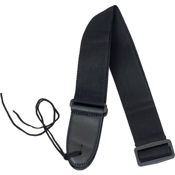 Viking VGS-06K Webbing Guitar Strap, Black