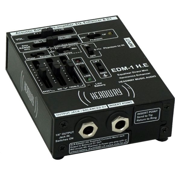 Headway EDM-1 H.E Acoustic Mini Pre-Amp EQ & DI