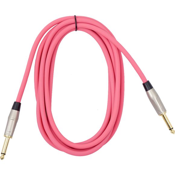Viking VGL-2023-PK 3m Pink Guitar Lead. SS