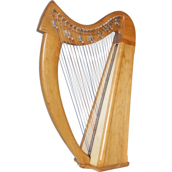 Stoney End Brea Double Strung Harp. CFB Levers