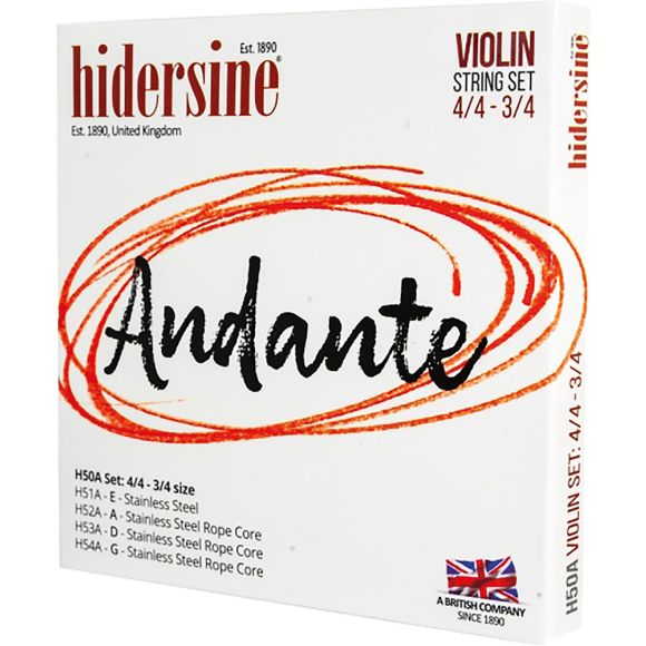 Hidersine H50A Andante Violin String Set 4/4